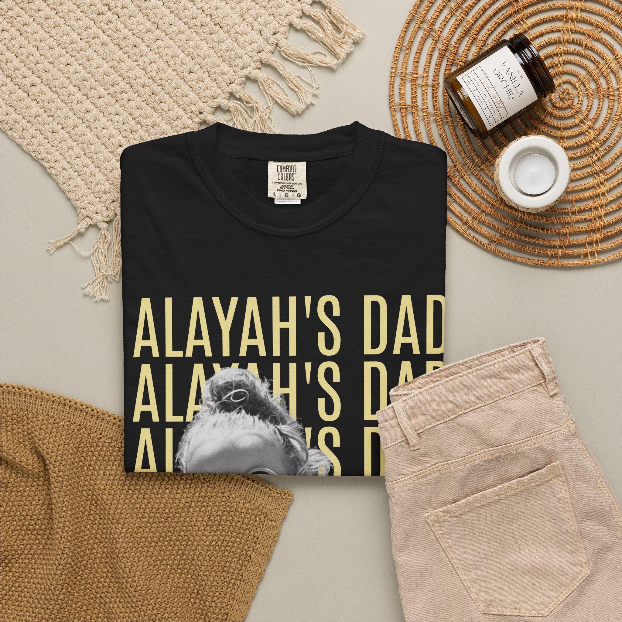 personalized Dad T-Shirt — Personalized Dad photo & name shirt | fathers day, birthday gift