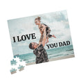 Personalized Photo Puzzle – "I Love You Dad" Custom Jigsaw (110–1014 pcs) - fathers day gift