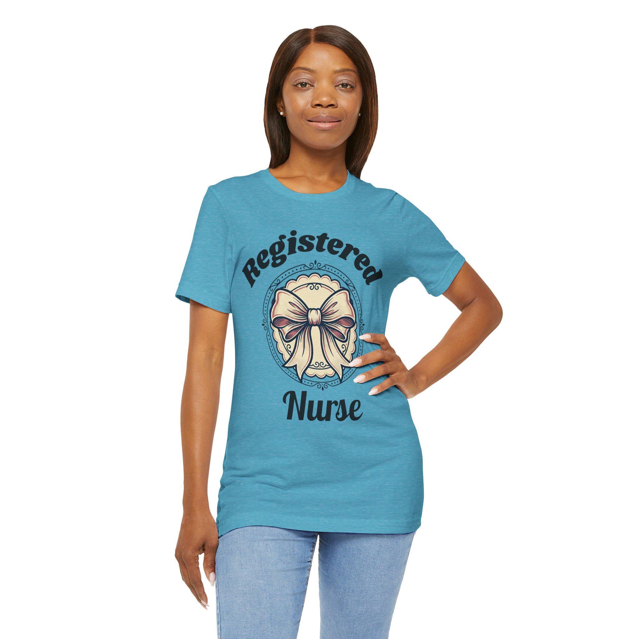 Registered Nurse bow graphic T-Shirt