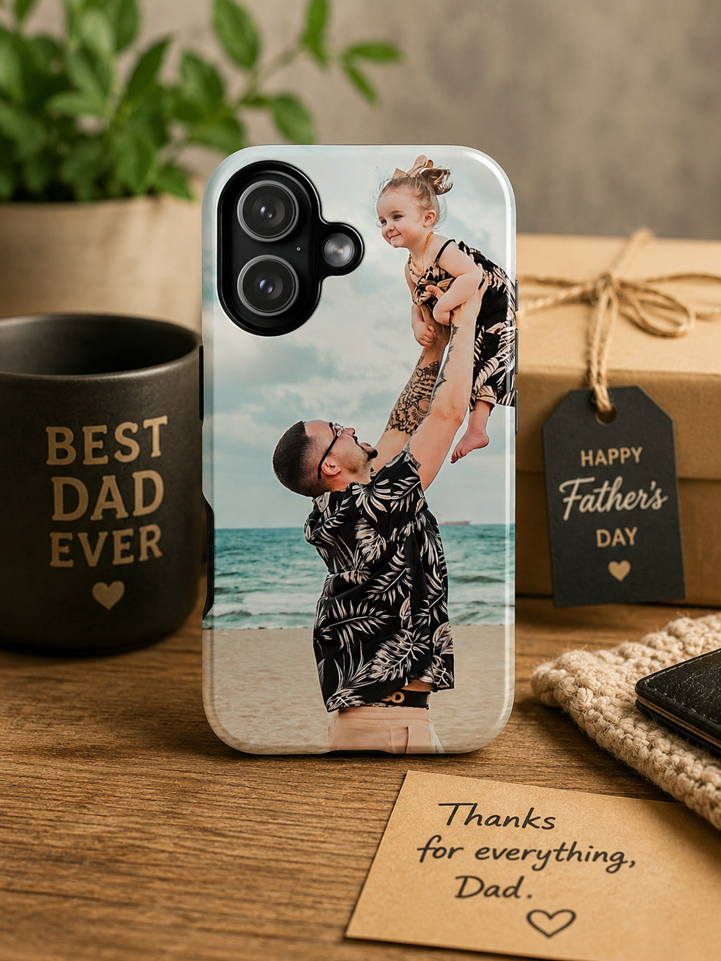 personalized phone Cases — Personalized Photo Phone Case - fathers day gift, dads birthday gift