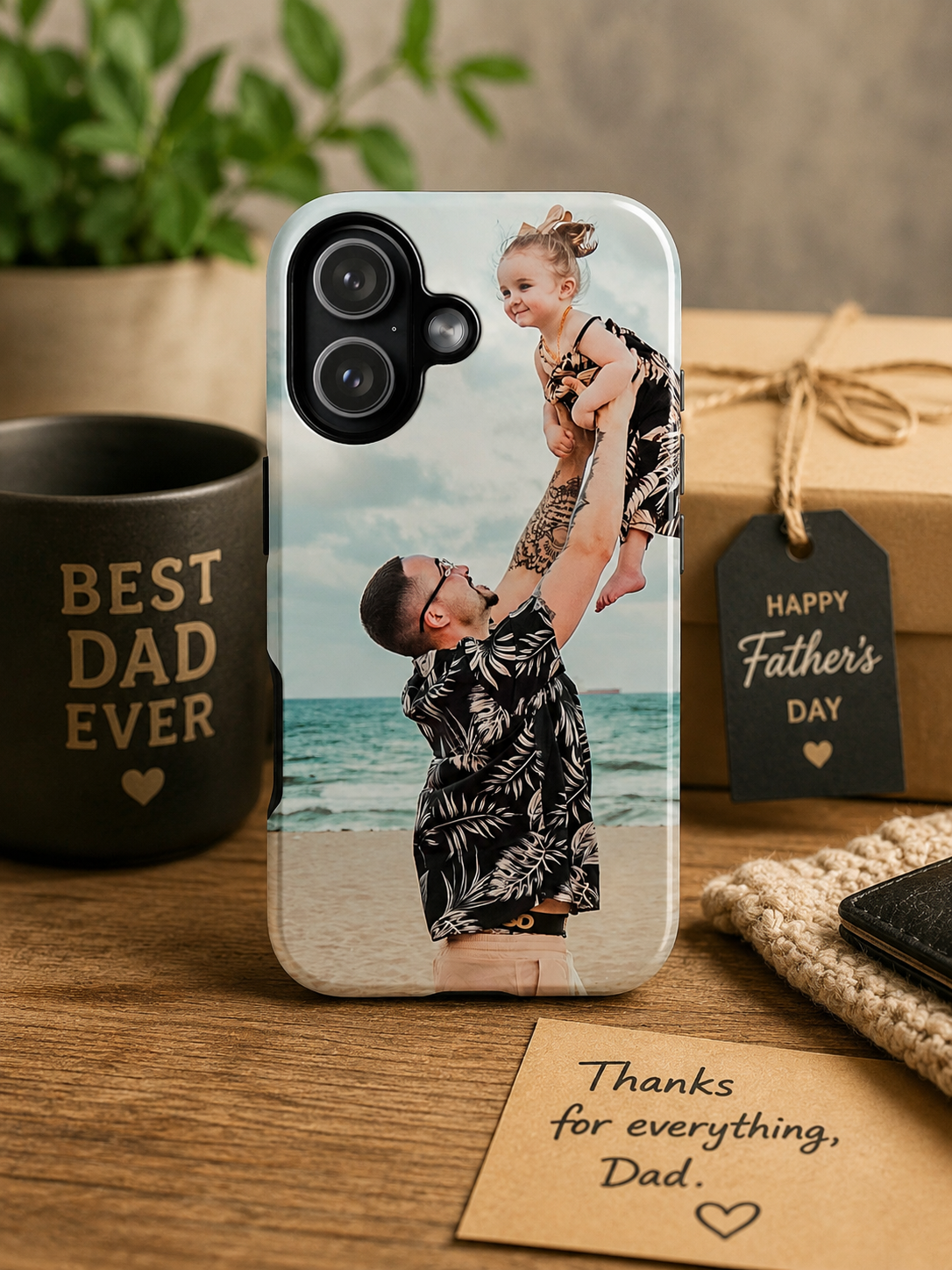 personalized phone Cases — Personalized Photo Phone Case - fathers day gift, dads birthday gift