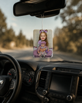 Drive Safe Daddy! Custom Photo Car Air Freshener — Father's Day Keepsake gift