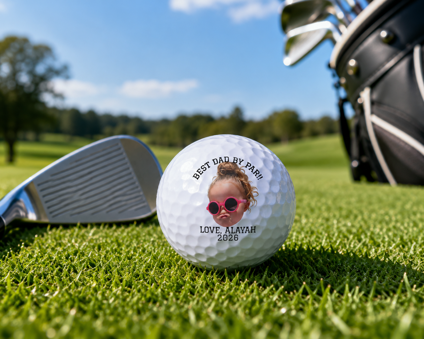Custom Photo Golf Balls (6-Pack) — Personalized Gift for Golfers | fathers day | dads birthday |