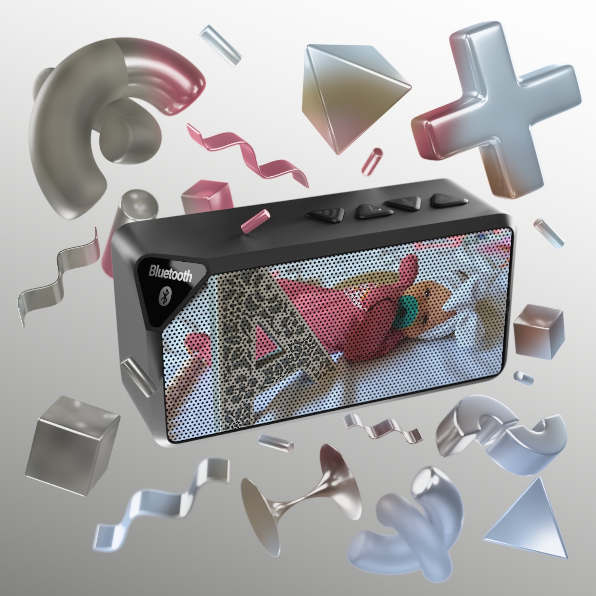 Custom Photo Bluetooth Speaker — Portable Father's Day Gift