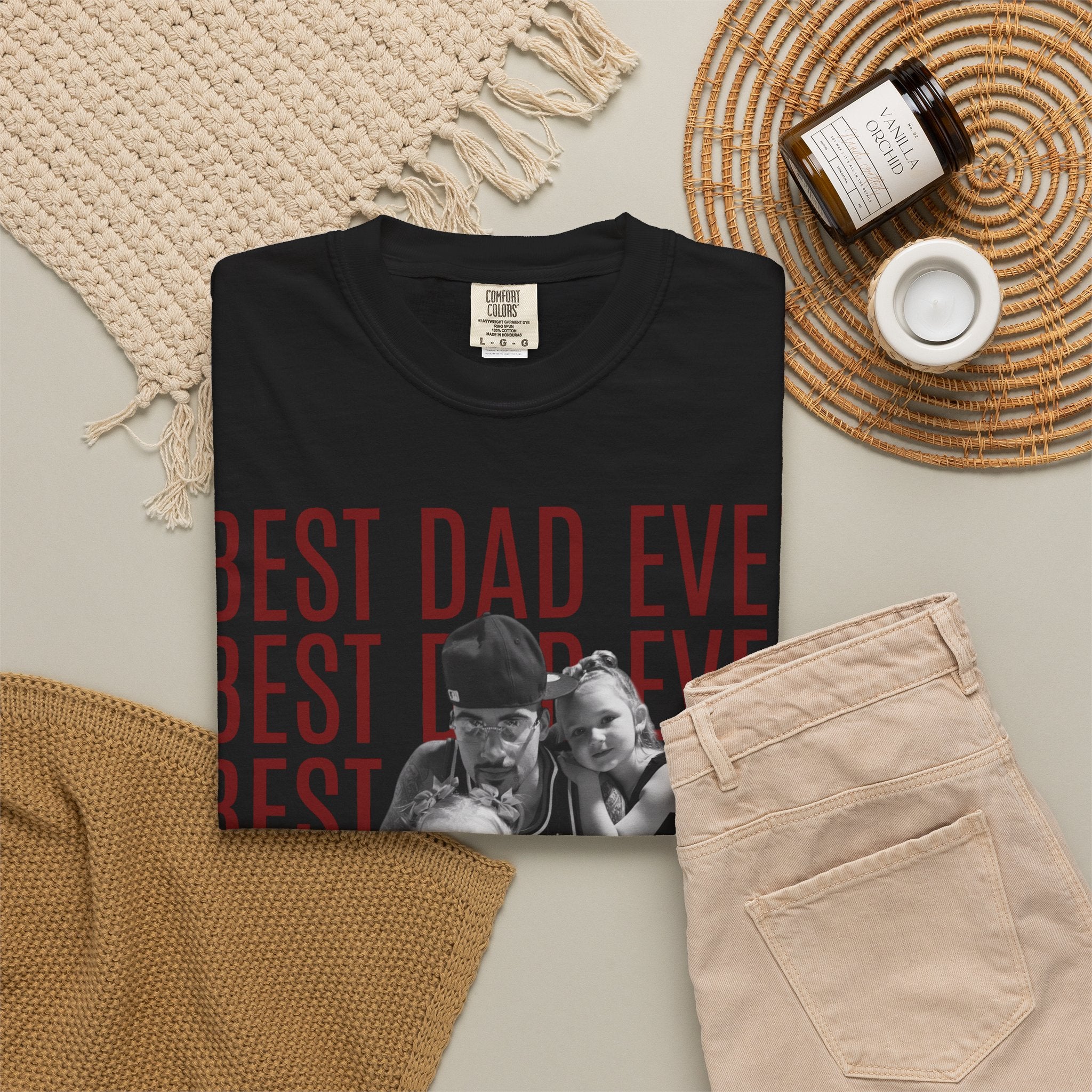 Best Dad Ever T-Shirt — Personalized Photo Father’s Day shirt