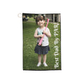 Personalized Golf Towel — "Best Dad By Par" Photo Golf Towel with Grommet & Clip