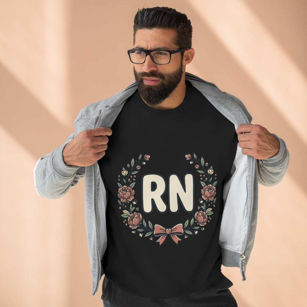 RN Floral Wreath Crewneck Sweatshirt