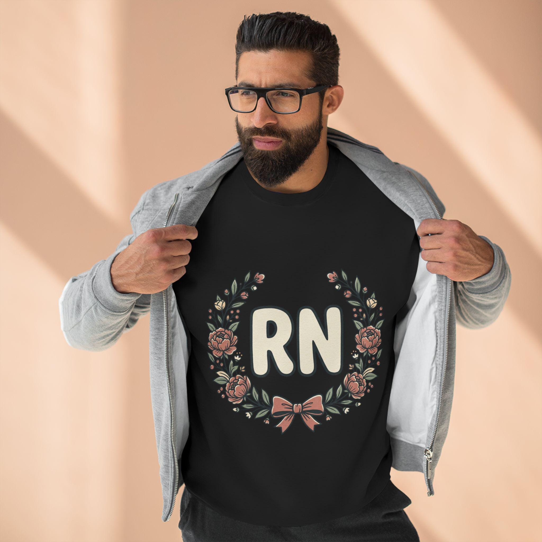 RN Floral Wreath Crewneck Sweatshirt