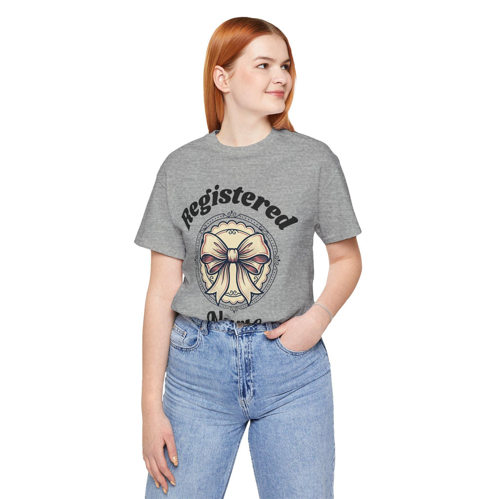 Registered Nurse bow graphic T-Shirt