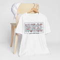 NURSE floral block letters Tee | care with heart shirt