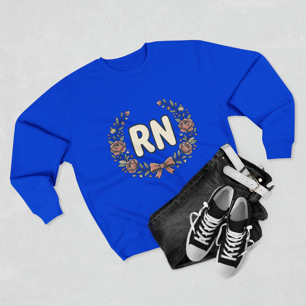 RN Floral Wreath Crewneck Sweatshirt