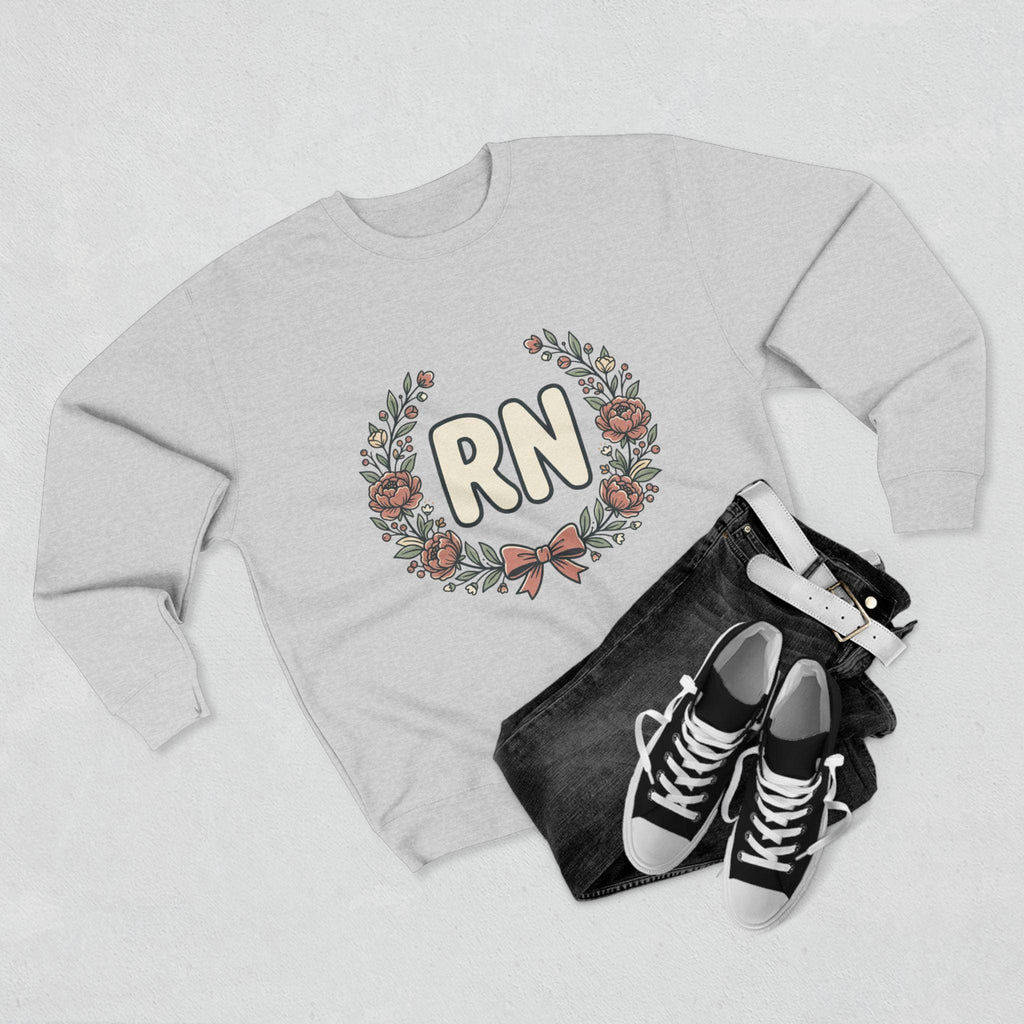 RN Floral Wreath Crewneck Sweatshirt