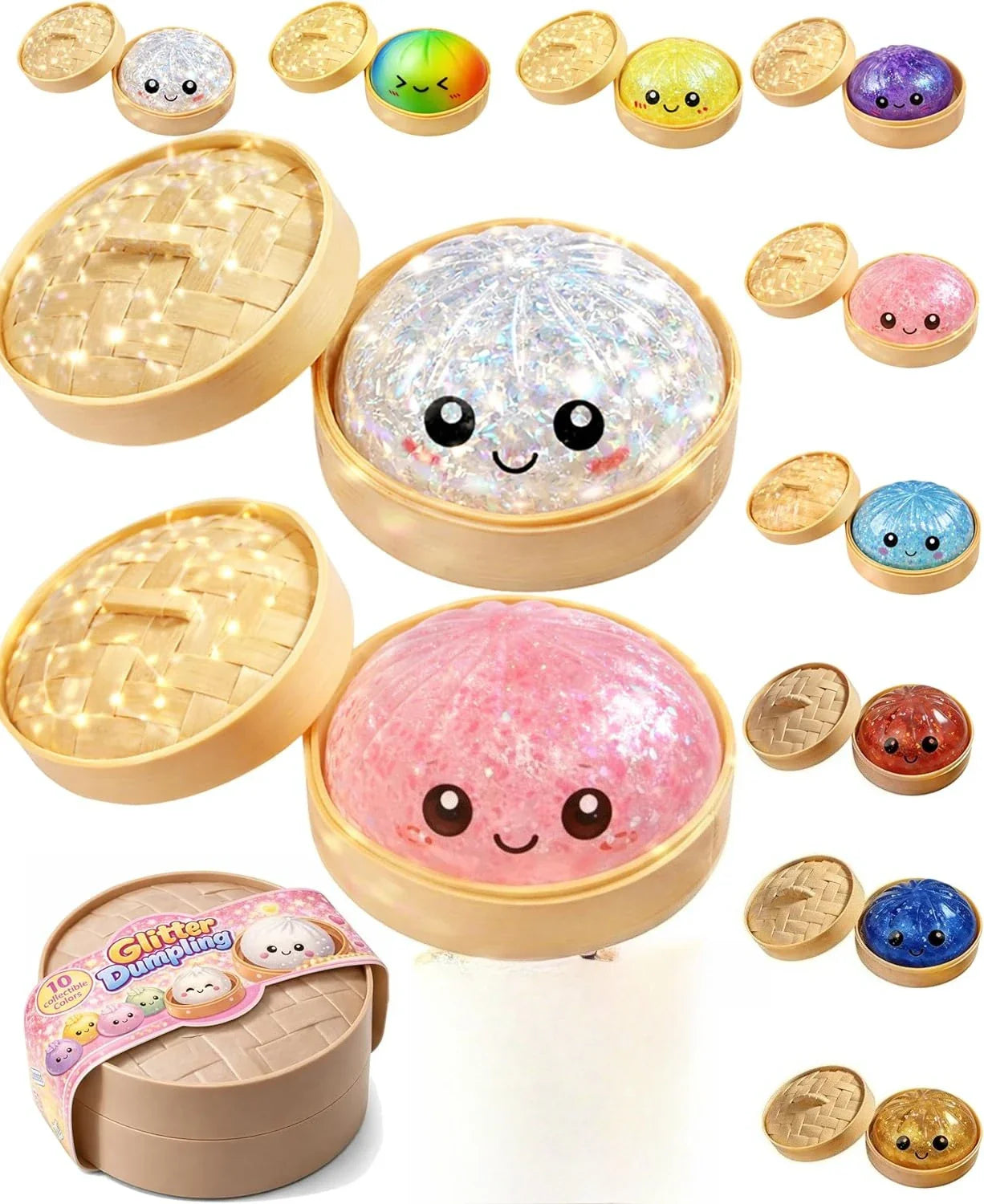 Colorful Squishy Dumpling Toy